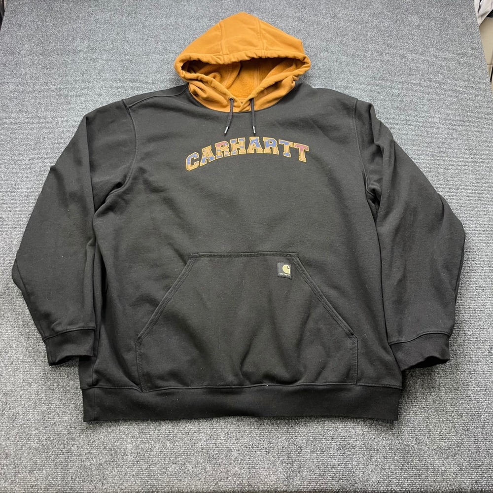Carhartt Workwear Streetwear Graphic Black Contrast Hoodie TS6389-M